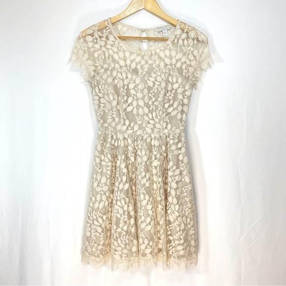 Lauren Conrad cream lace dress, Size 2 - Picture 1 of 12